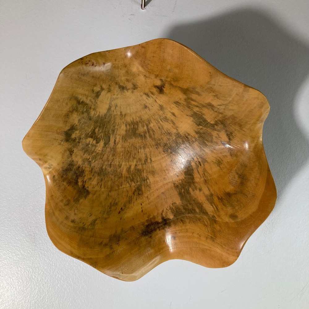 Tamarine Wood Bowl Wall Art 10" Lighter Made in Indonesia 04107ā #2